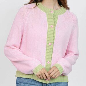 Smash + Tess Cameron Colourblock Cardigan Pink